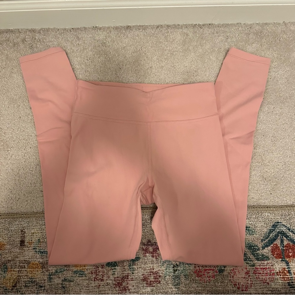 athleta girl light pink leggings